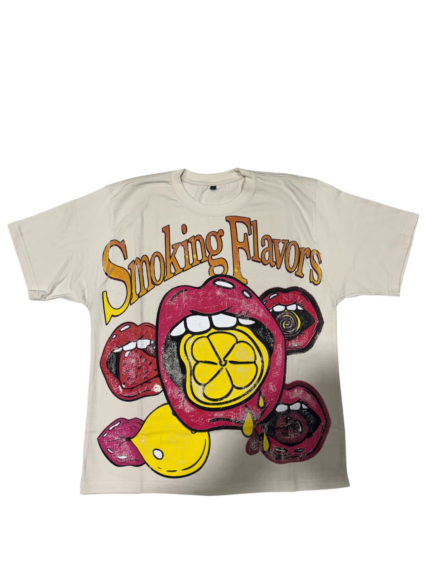 Cream lip shirt