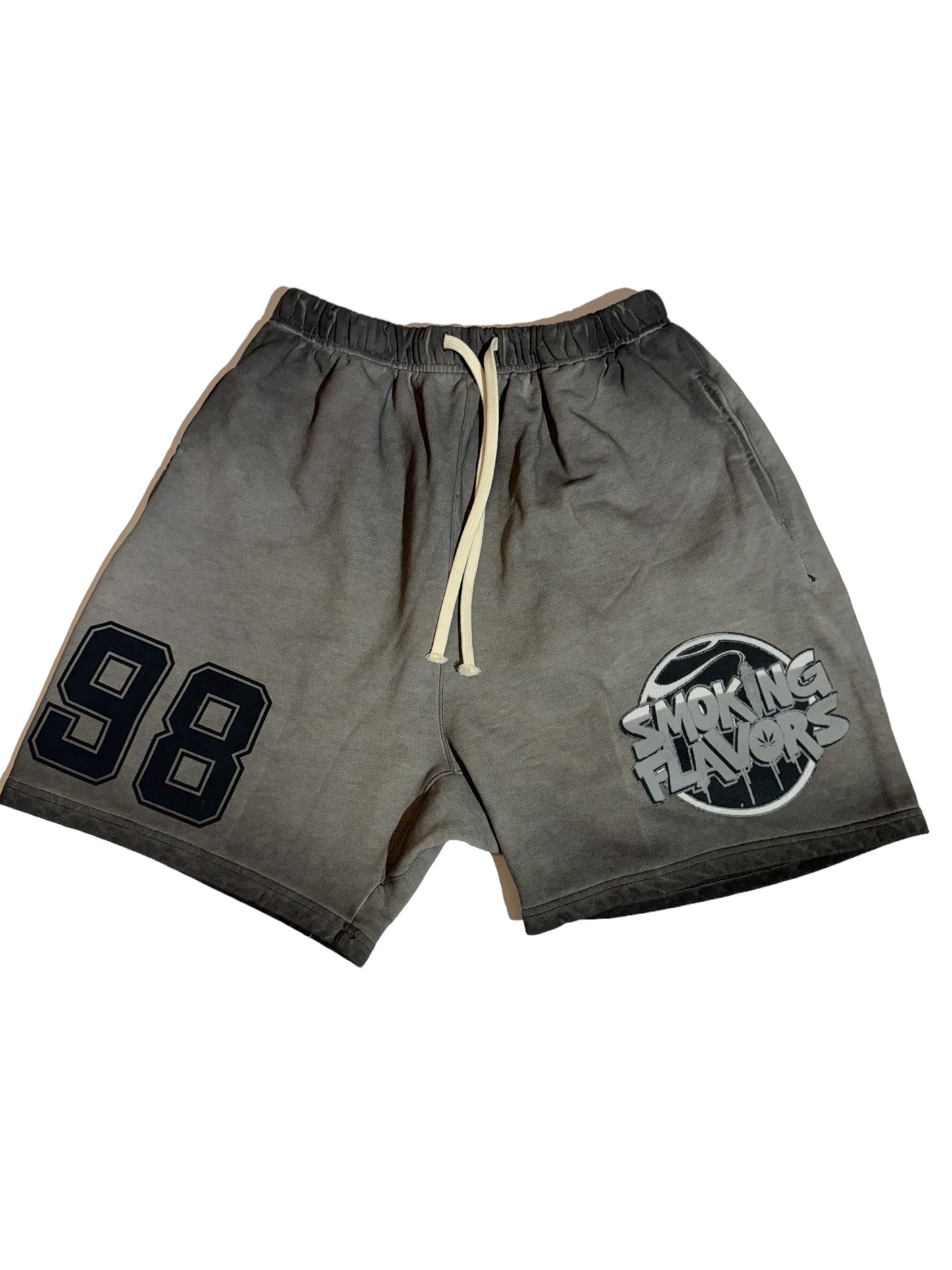 SMOKING FLAVORS 98 WASHED GREY SHORTS